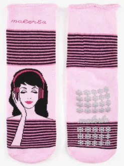 Malerba Calze antiscivolo bambina in caldo cotone con stampe