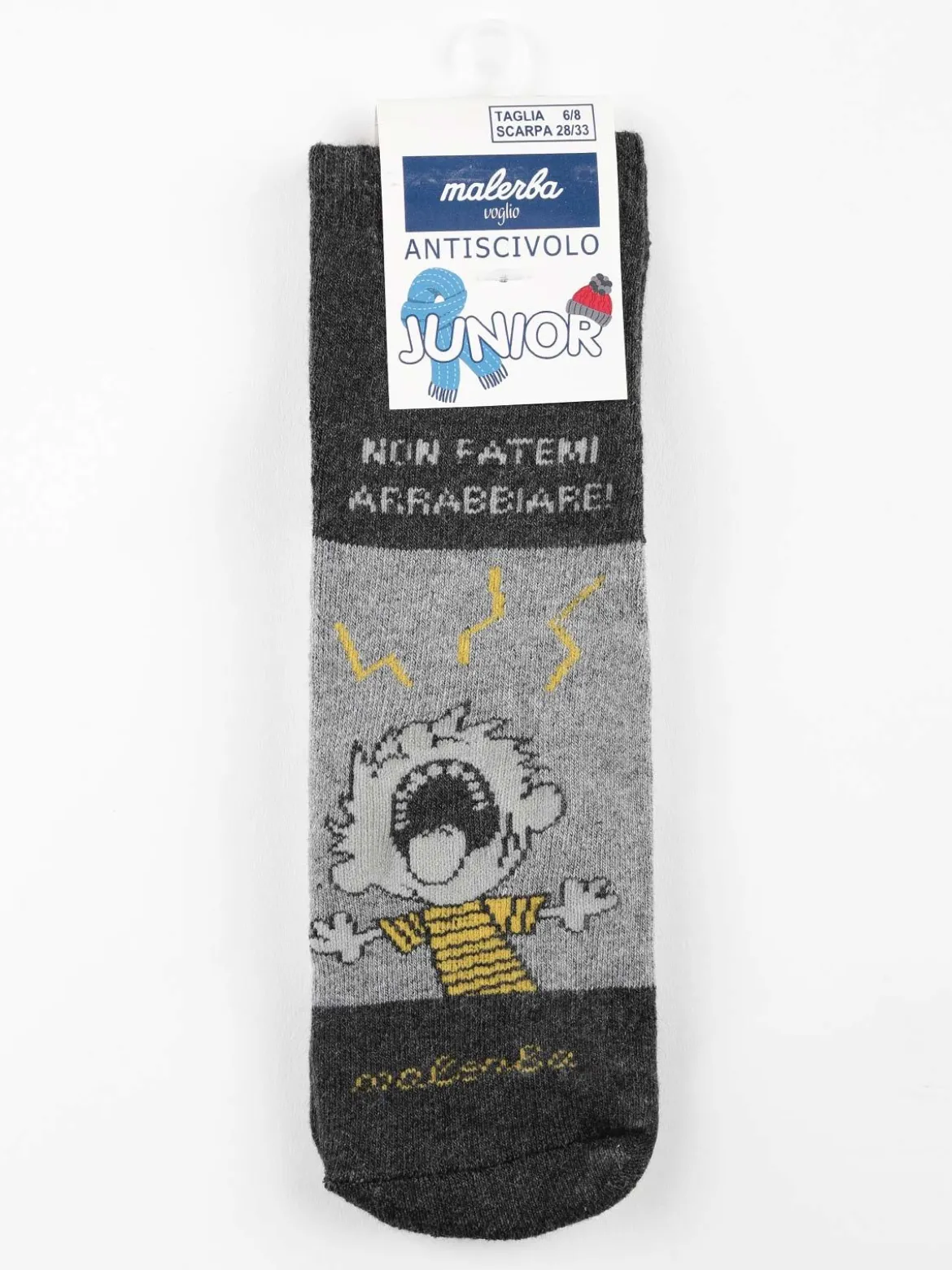 Malerba Calze antiscivolo bambino in caldo cotone con stampe