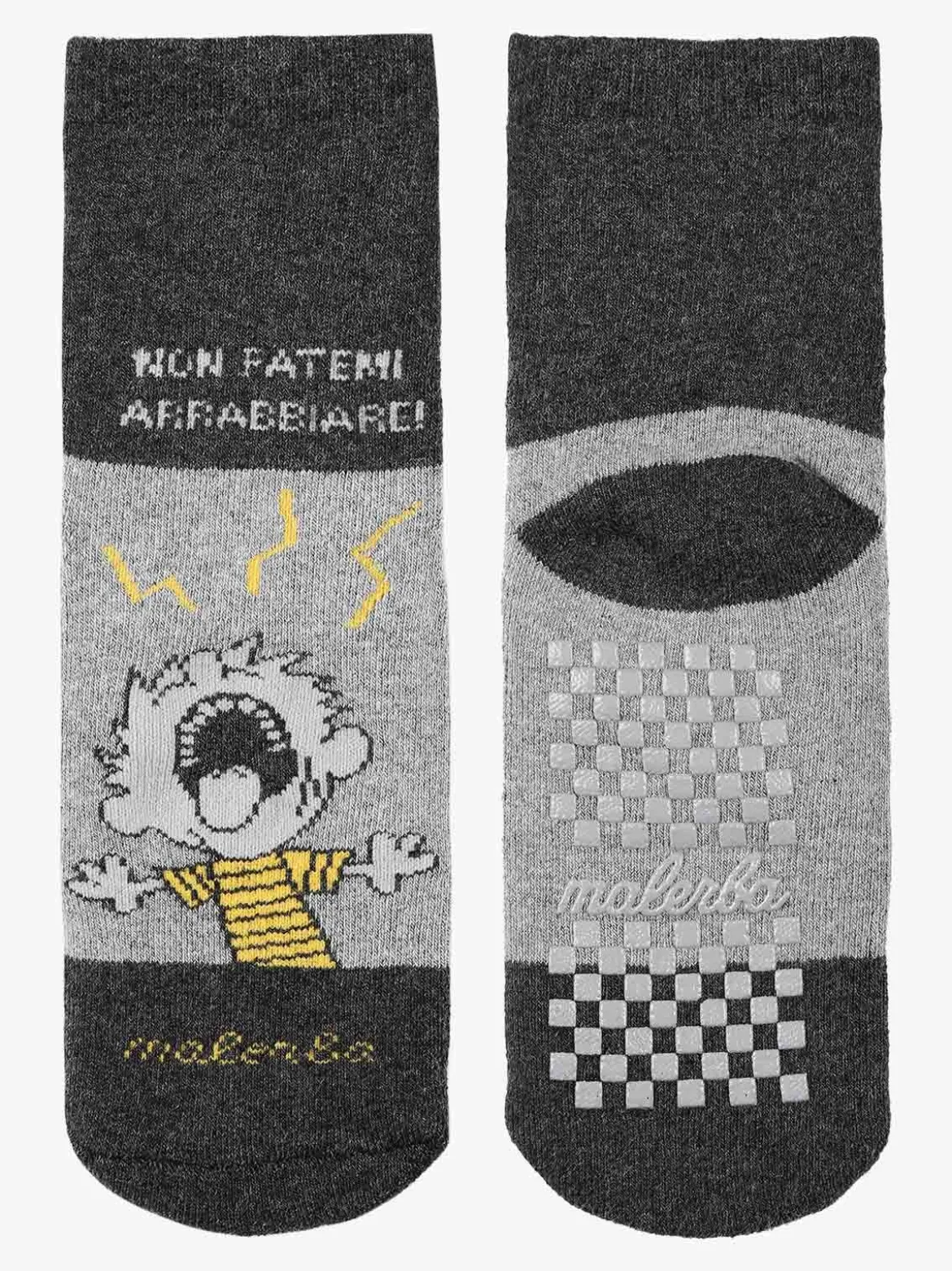 Malerba Calze antiscivolo bambino in caldo cotone con stampe