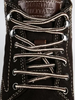 Marina Militare Scarpe alte in pelle scamosciata marrone