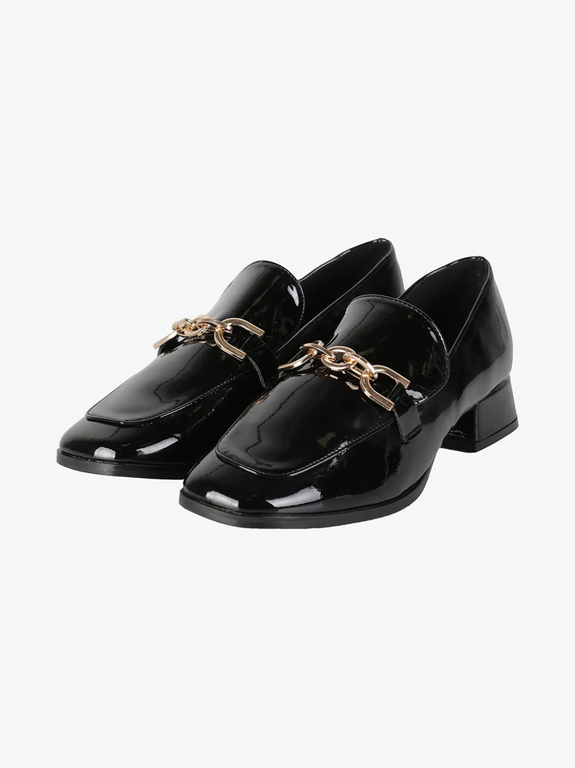 Martin Pescatore Mocassini donna in vernice con tacco basso