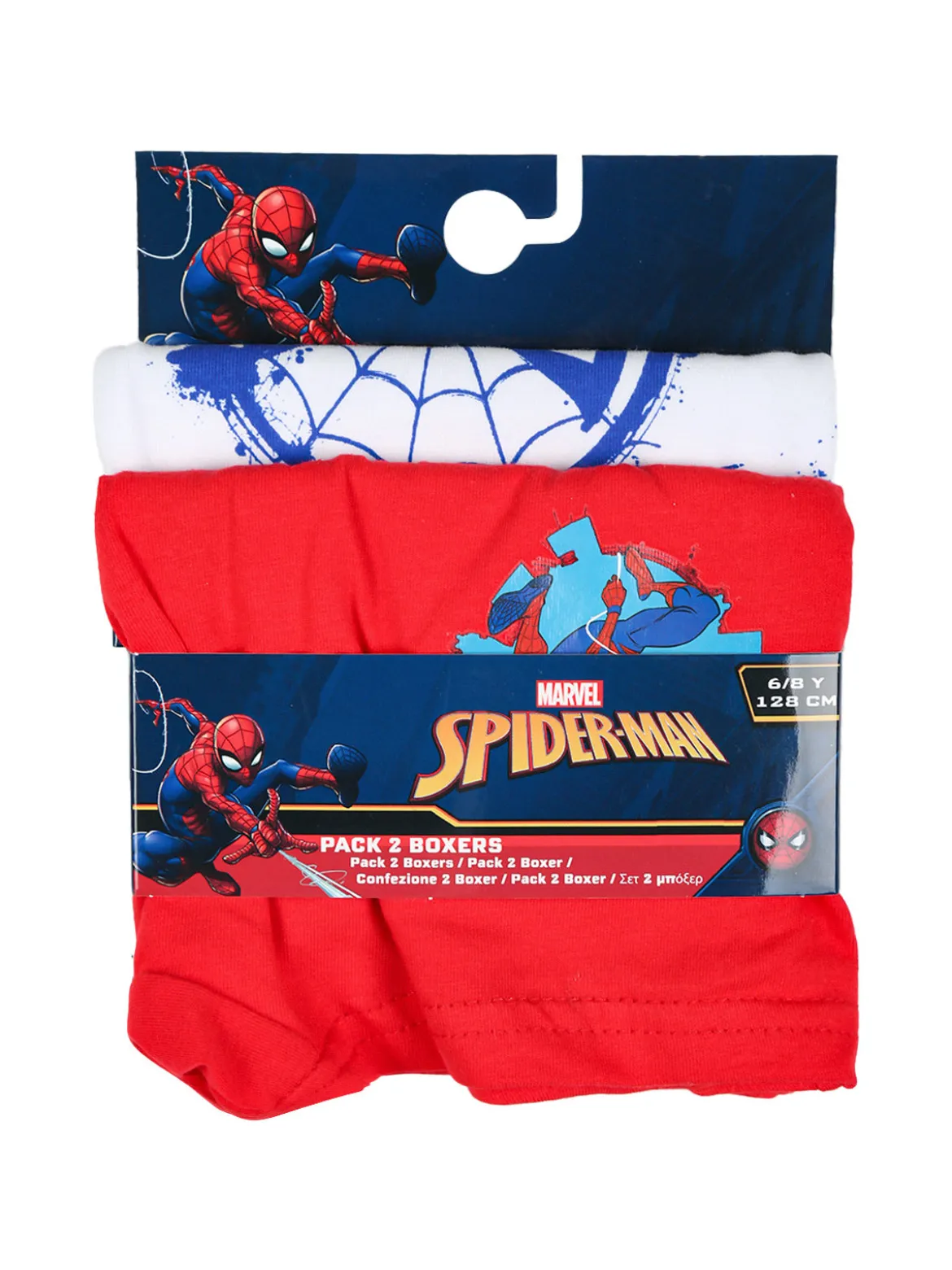 Marvel Spider-Man Confezione da 2 boxer da bambino con stampe