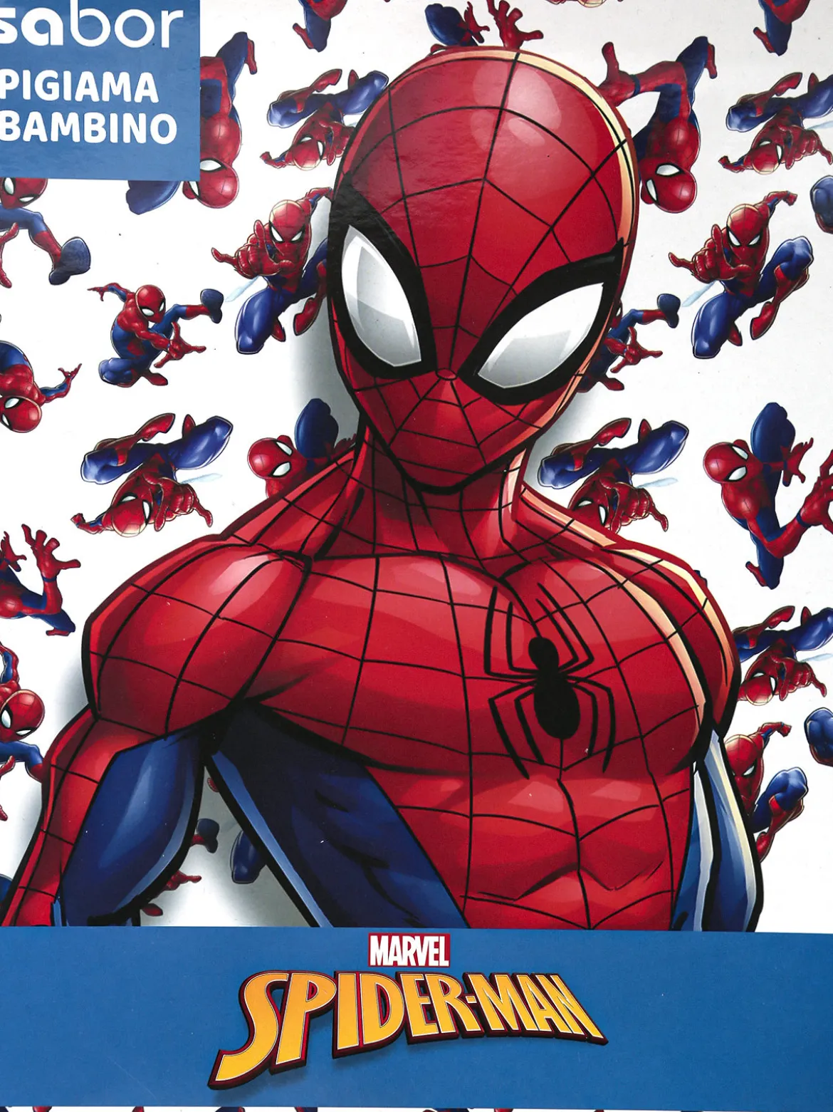 Marvel Spider-Man Pigiama lungo da bambino con stampa in cotone interlock
