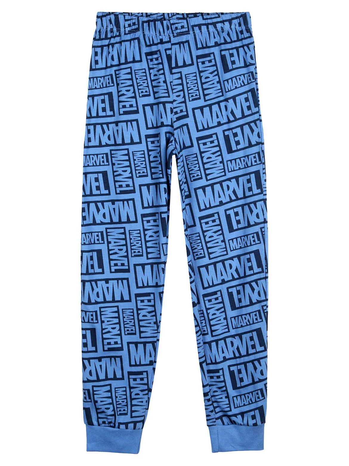 Marvel Spider-Man Pigiama lungo da bambino in cotone con stampe - azzurro