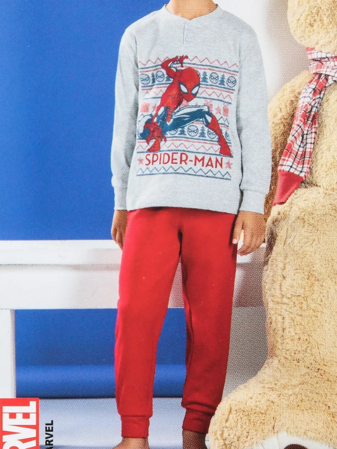 Marvel Spider-Man Pigiama natalizio in caldo cotone da bambino