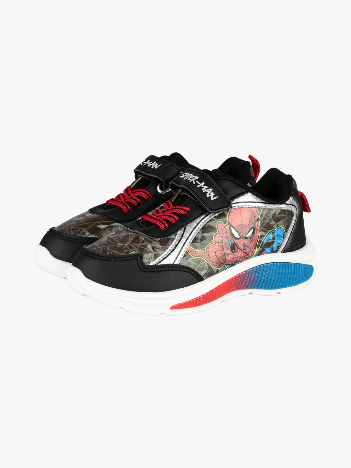 Marvel Spider-Man Sneakers da bambino con strappo e luci - multicolore