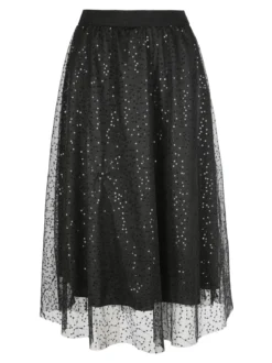 Max Chic Gonna con tulle e paillettes