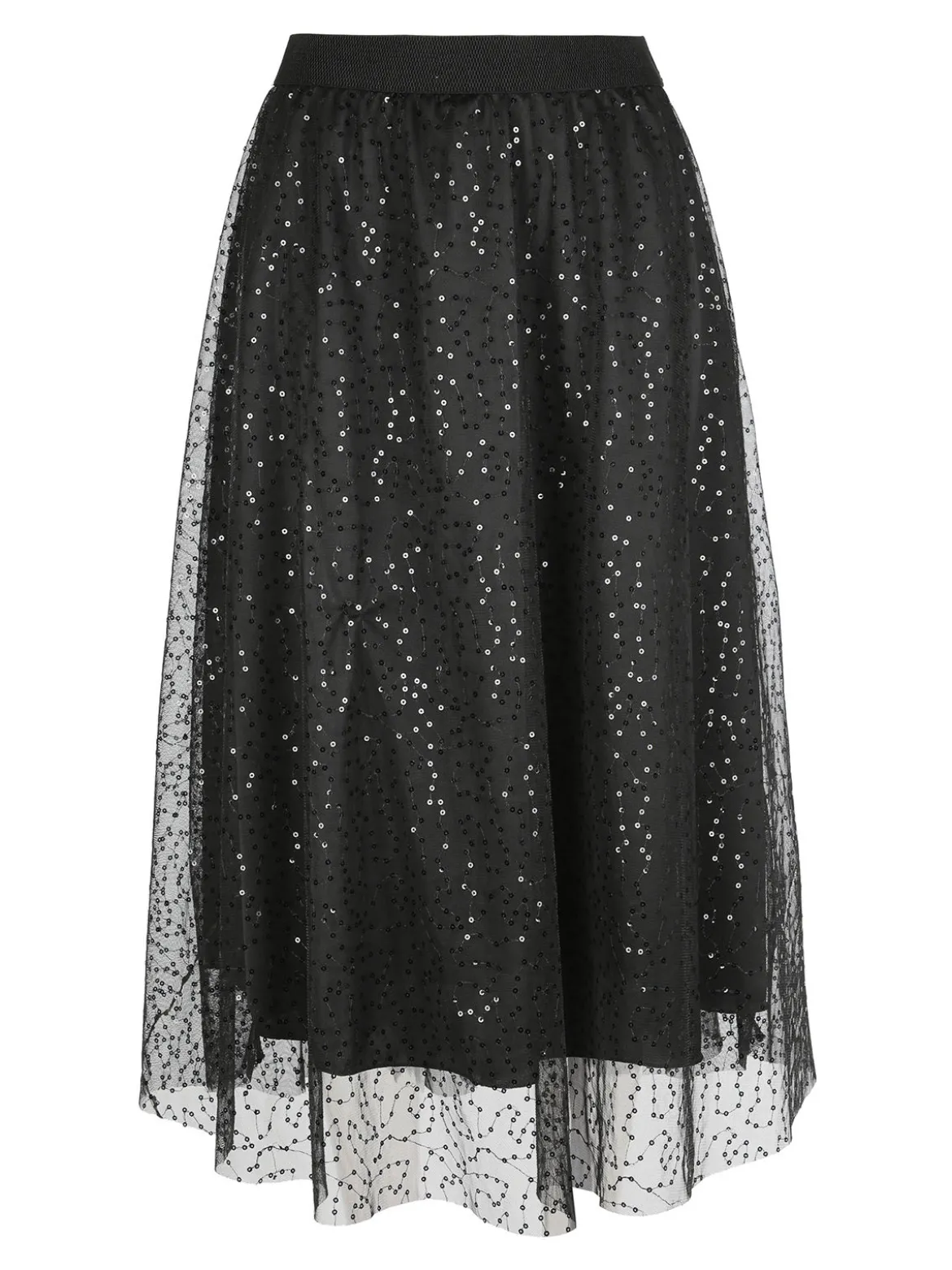 Max Chic Gonna con tulle e paillettes