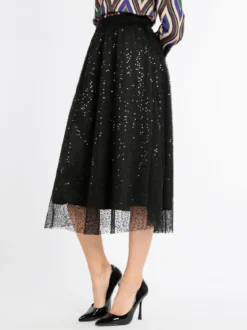 Max Chic Gonna con tulle e paillettes