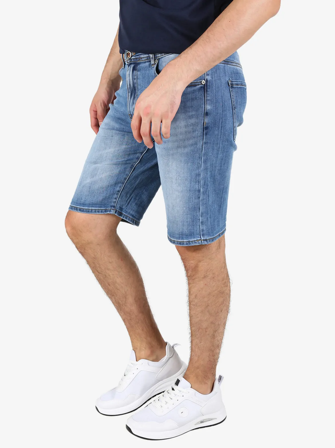 Max & Liu Bermuda da uomo in jeans