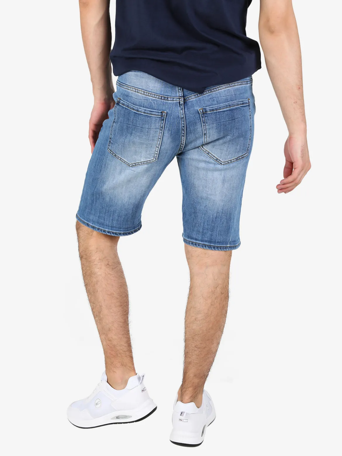 Max & Liu Bermuda da uomo in jeans