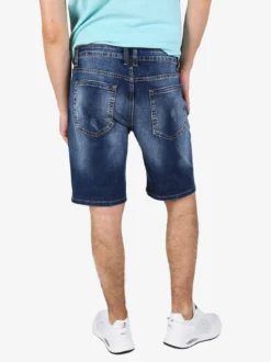Max & Liu Bermuda da uomo in jeans con strappi