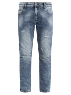 Max & Liu Jeans da uomo slim fit con strappi