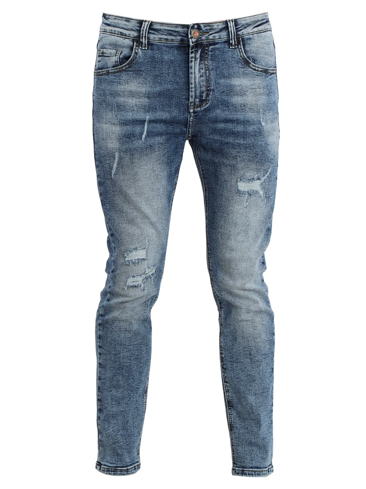 Max & Liu Jeans uomo sim fit con strappi