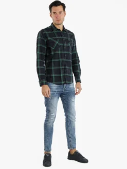 Max & Liu Jeans uomo sim fit con strappi