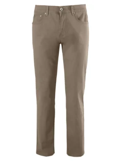 Max & Liu Pantaloni casual da uomo in cotone taglie grandi - marrone