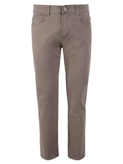 Max & Liu Pantaloni da uomo regular fit in cotone taglie grandi - taupe