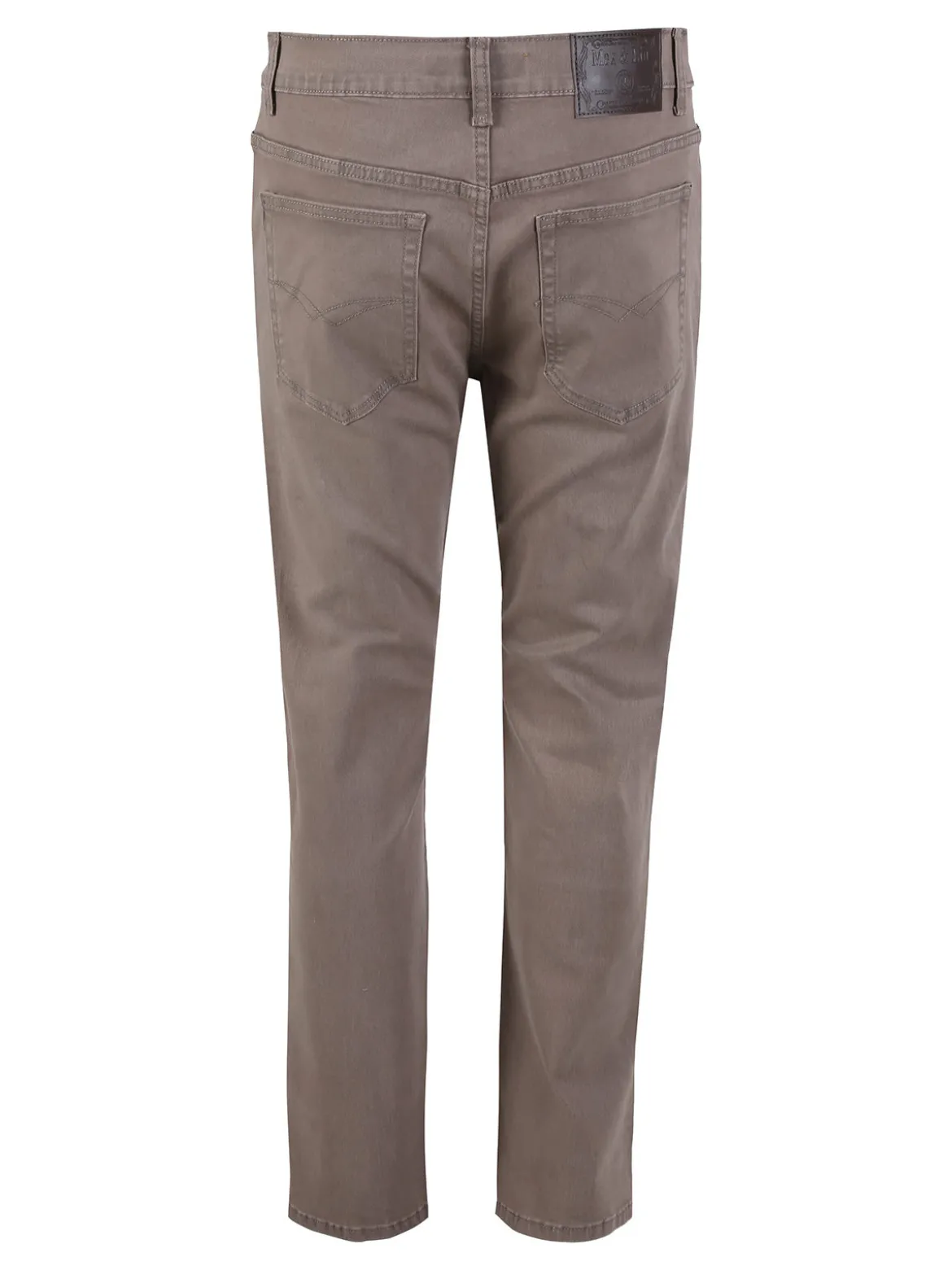 Max & Liu Pantaloni da uomo regular fit in cotone taglie grandi - taupe