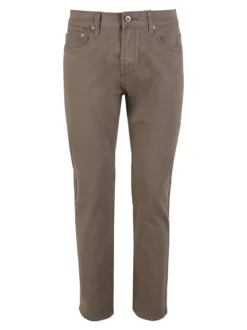 Max & Liu Pantaloni da uomo regular fit in cotone taglie grandi - taupe