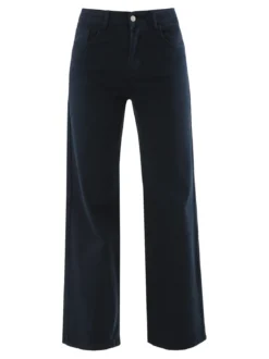 Max & Liu Pantaloni donna jeans a gamba larga - blu scuro