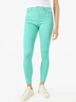 Max & Liu Pantaloni donna push-up - acqua marina