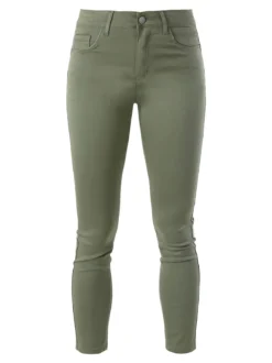 Max & Liu Pantaloni donna push-up - verde