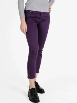 Max & Liu Pantaloni donna regular fit con dettagli strass