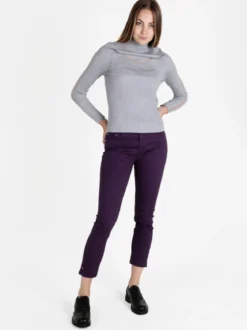 Max & Liu Pantaloni donna regular fit con dettagli strass