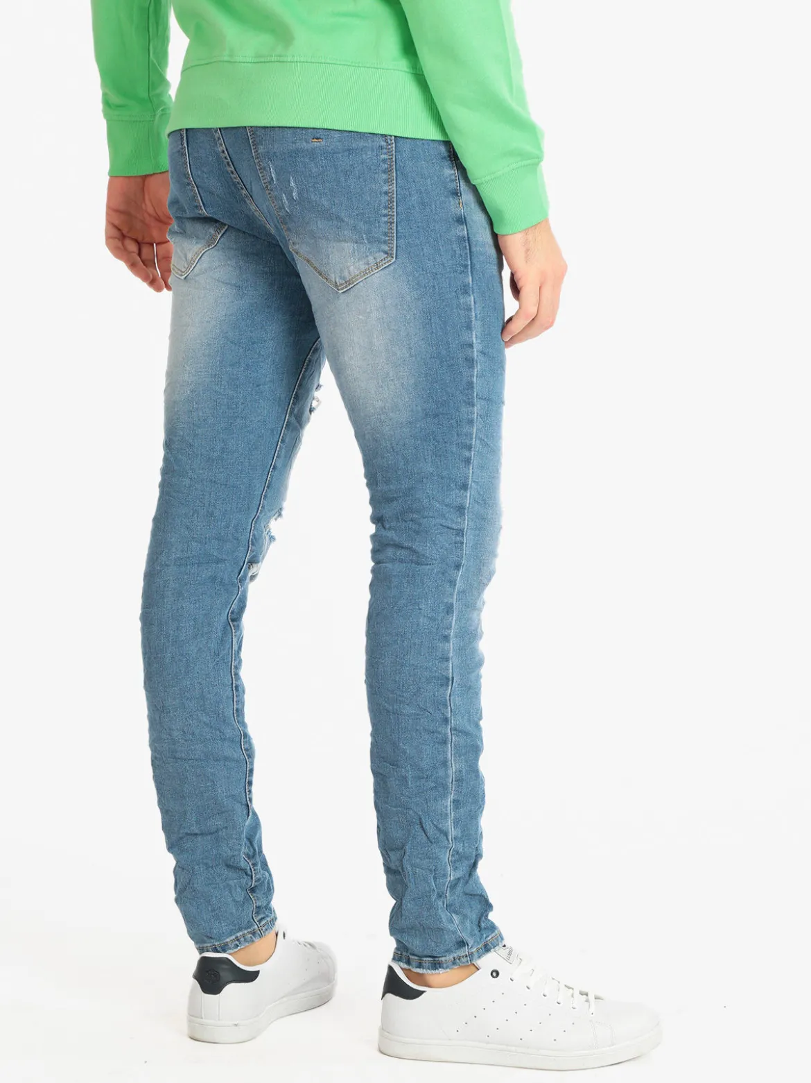 Max Tre Jeans con strappi da uomo