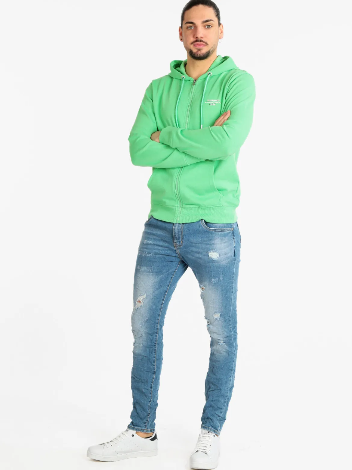 Max Tre Jeans con strappi da uomo