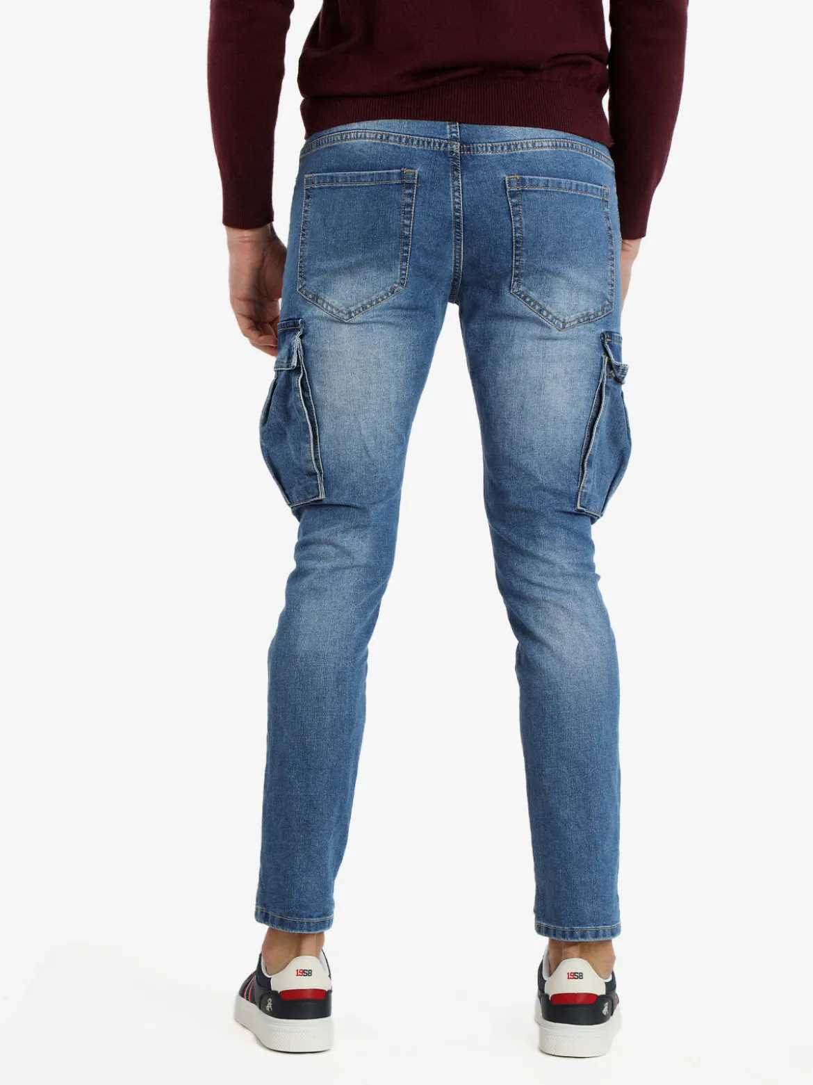 Max Tre Jeans da uomo slim fit con tasconi