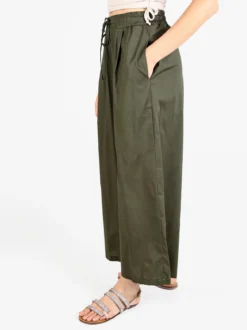Maya Pantaloni donna a gamba larga in cotone