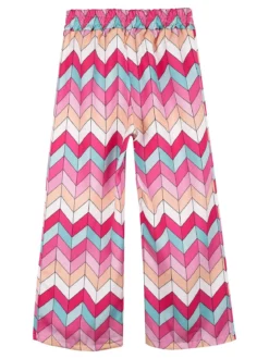 Mec Girl Pantaloni da bambina a gamba larga