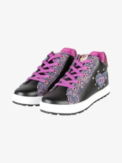 Melania Sneakers alte da ragazza con paillettes colorate