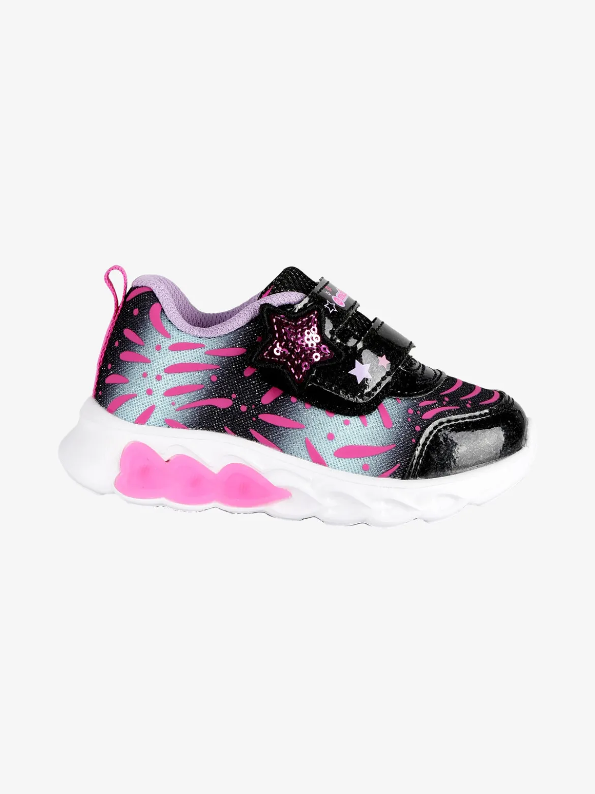 Melania Sneakers da bambina con strappo e luci