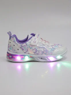Melania Sneakers da ragazza con luci e cinturino a strappo