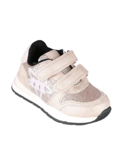 Melania Sneakers glitter da bambina con strappi