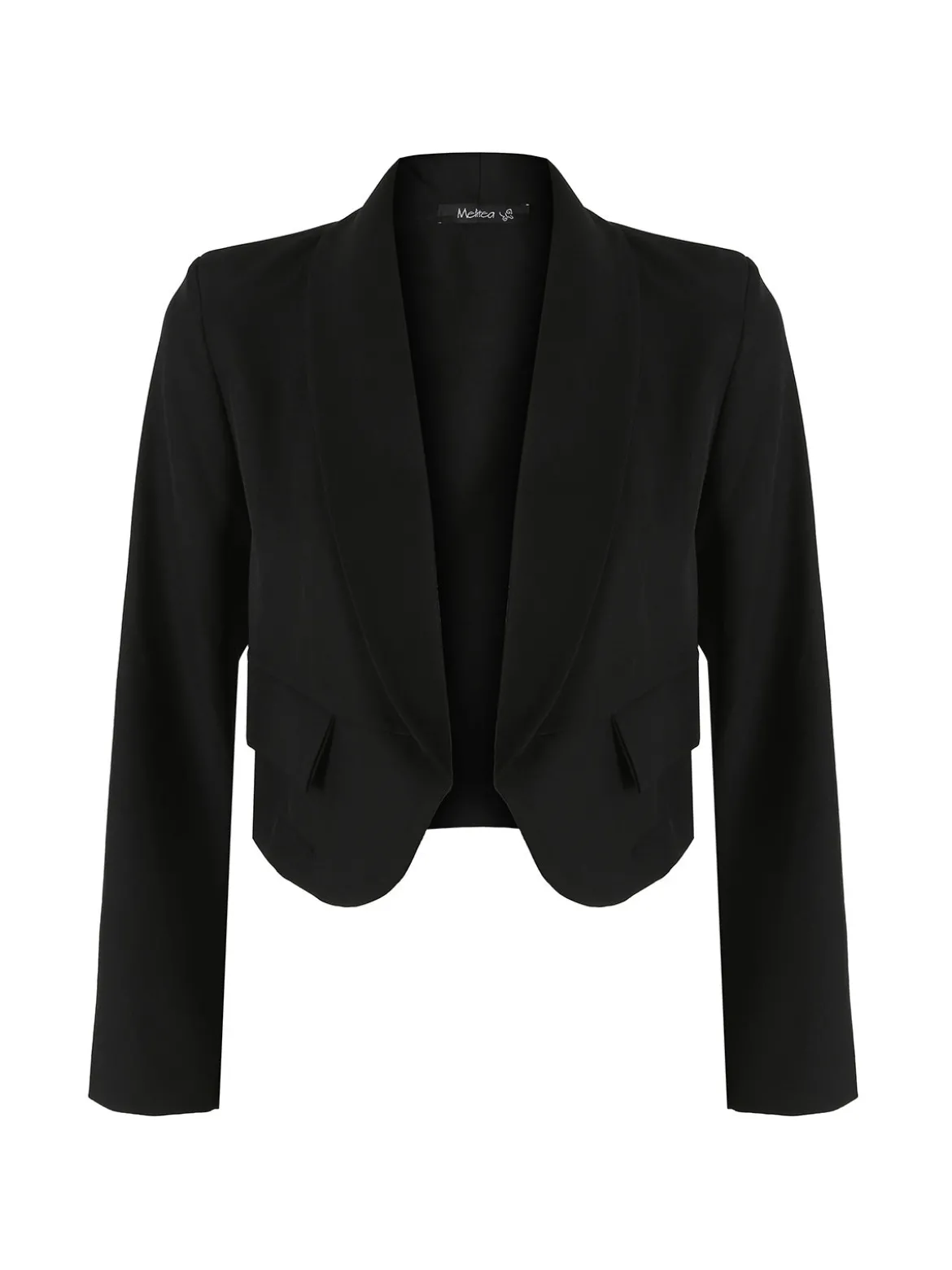 Melitea Blazer corto da donna elegante - nero