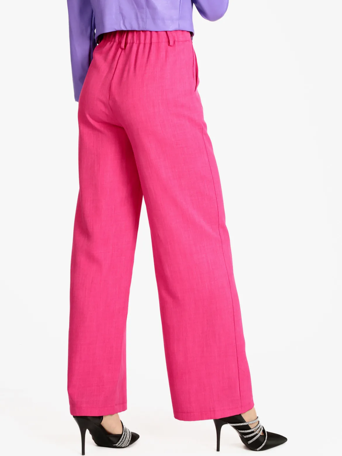Melitea Pantaloni donna a gamba larga
