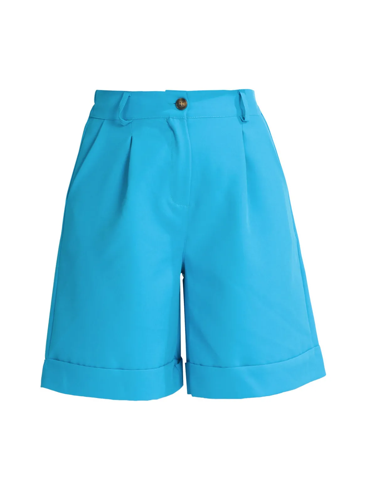 Melitea Shorts donna a vita alta con risvolto
