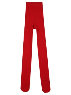 Meritex Collant da bambina in maglia caldo cotone - rosso