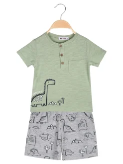 Mg Kids Completo corto da neonato 2 pezzi con t-shirt e bermuda in cotone