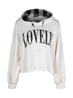 Miho'S Felpa donna oversize con cappuccio
