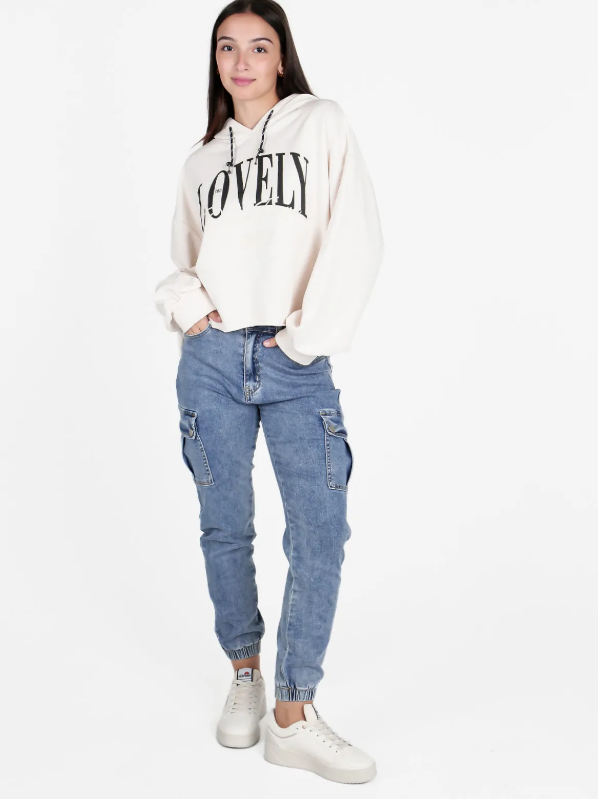 Miho'S Felpa donna oversize con cappuccio