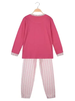 Milk And Honey Pigiama lungo in cotone con stelle