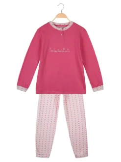 Milk And Honey Pigiama lungo in cotone con stelle