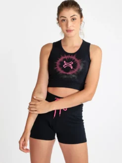 Millennium Top sportivo donna con stampa
