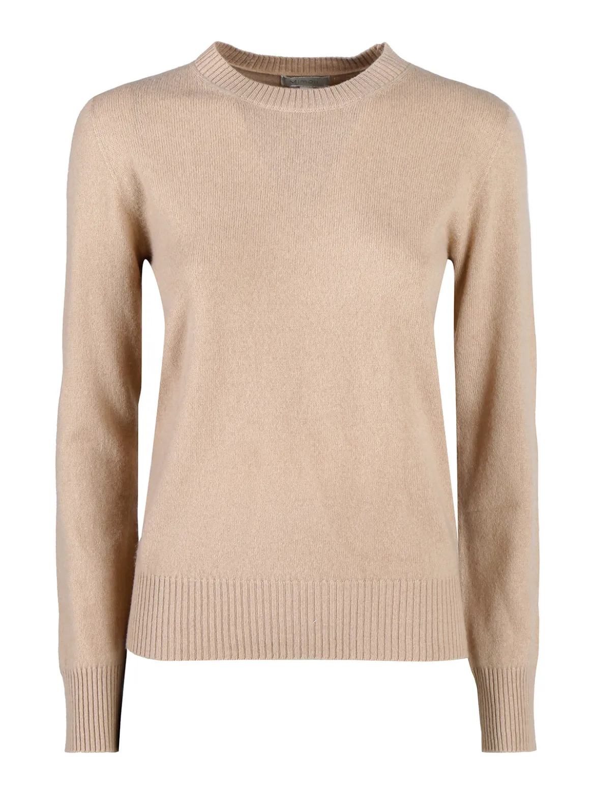 Mimoii Maglione girocollo da donna in misto lana e cashemere