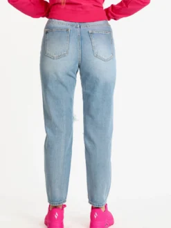 Mira°Belle Jeans donna a vita alta con strappi