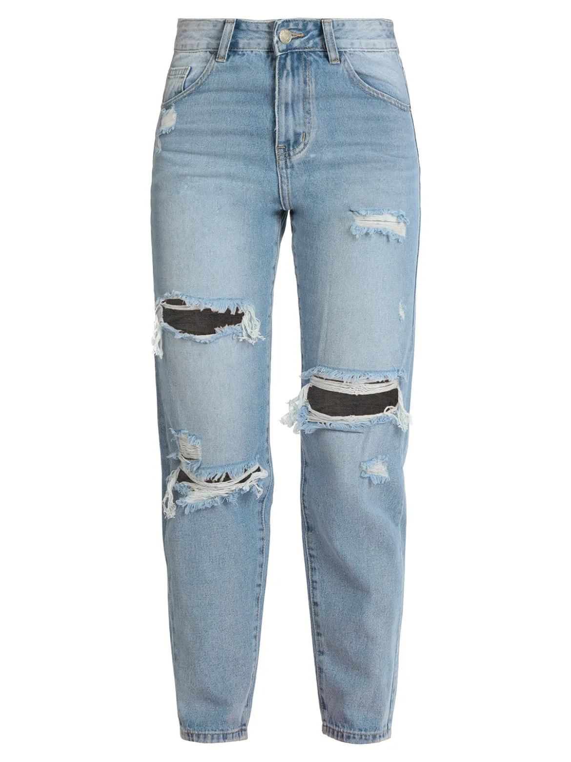 Mira°Belle Jeans donna a vita alta con strappi